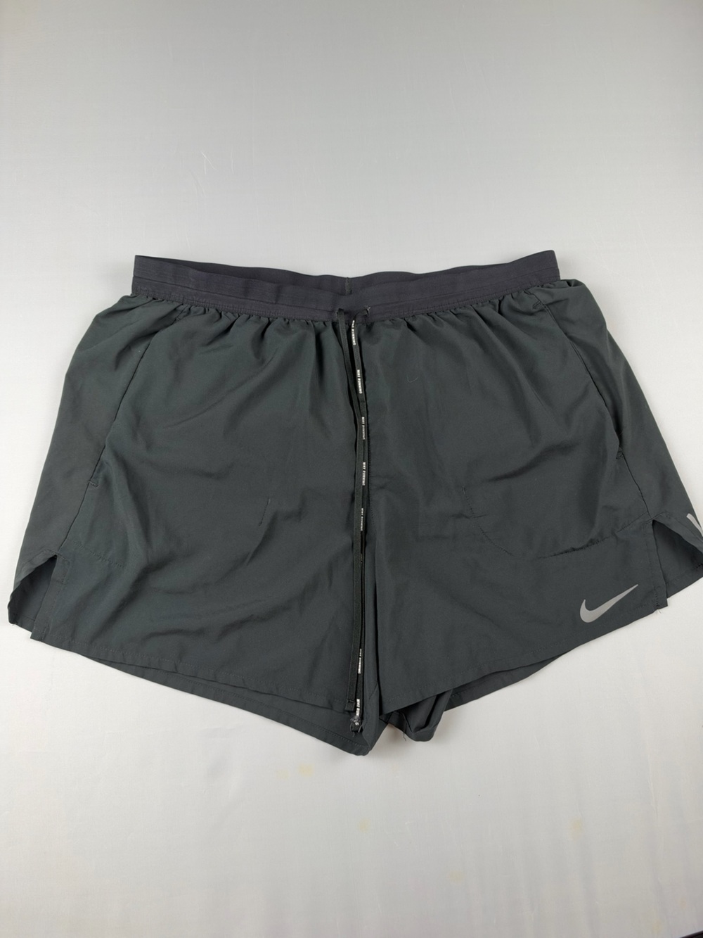 Nike strike lined short 5” inseam Black Reflective Swoosh